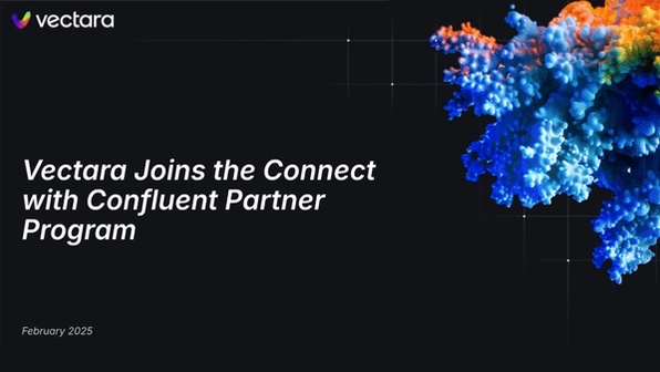 Vectara joins the connect with Confluent partner program