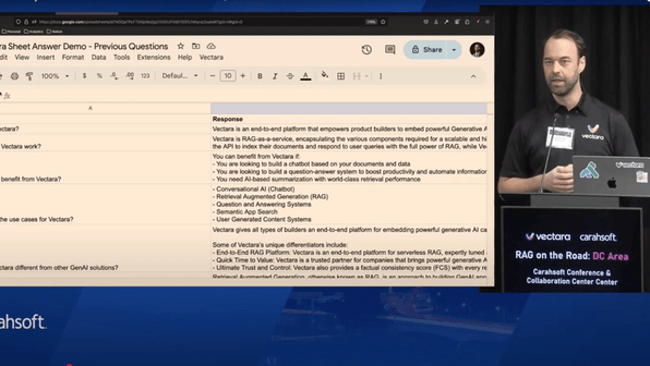 Real-World GenAI Use Cases at Vectara: RAG on the Road Reston